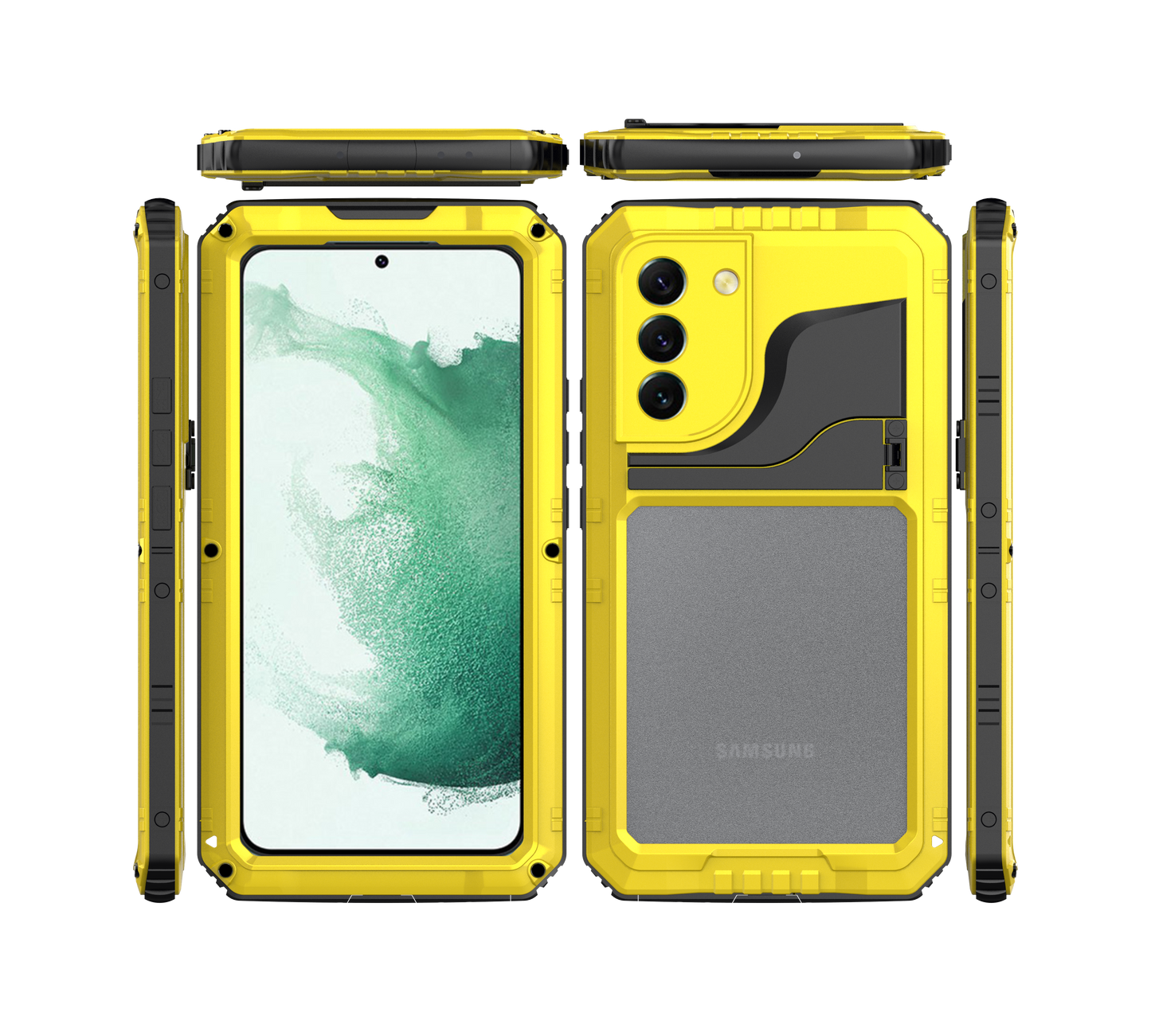 Outdoor Case Samsung Galaxy S22 Ultra Case Gorilla Glass Screen Protector Heavy Duty Bumper Kickstand Plus Shockproof Metal 360 Full Body Cover