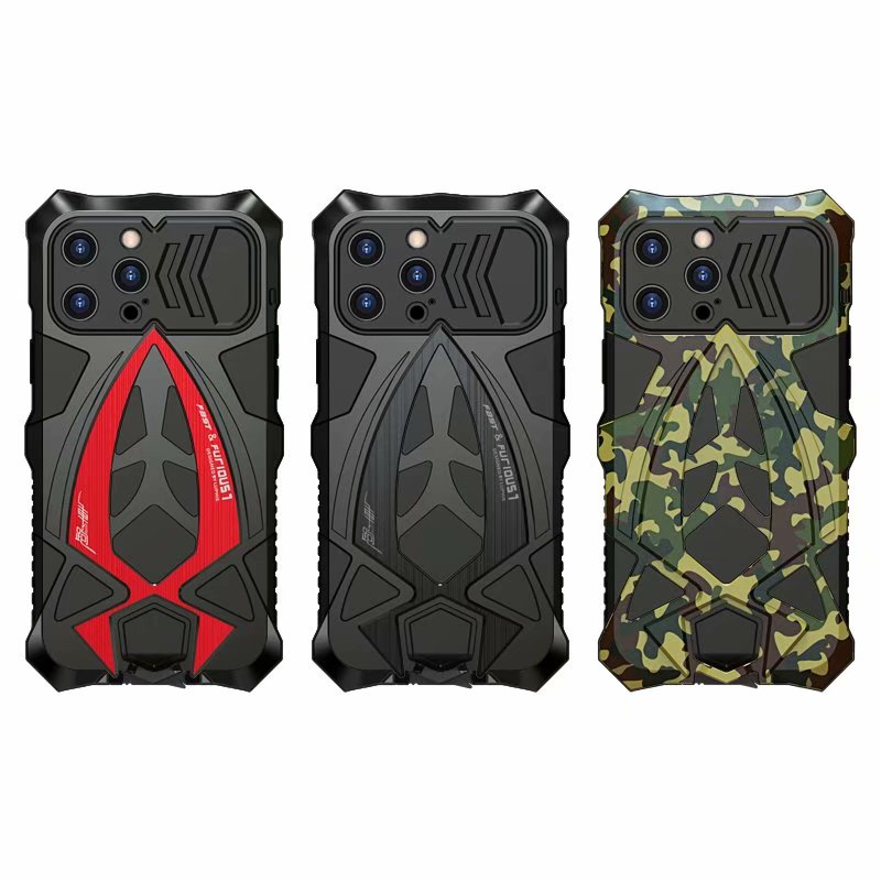 Cool Case Apple 13 Pro Max Race Car Fashion iPhone 13 Tough Cover Heavy Duty Metal Armor Camera Protector