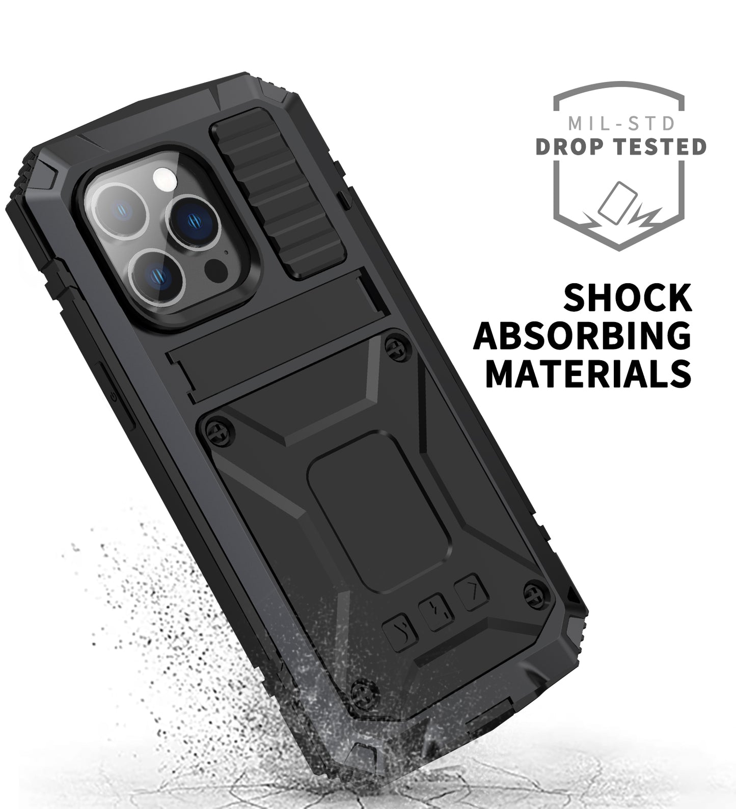 Apple iPhone 14 Pro Max Military Case Heavy Duty Kickstand Cover 14 Plus Rugged Armor Shockproof Camera Protection