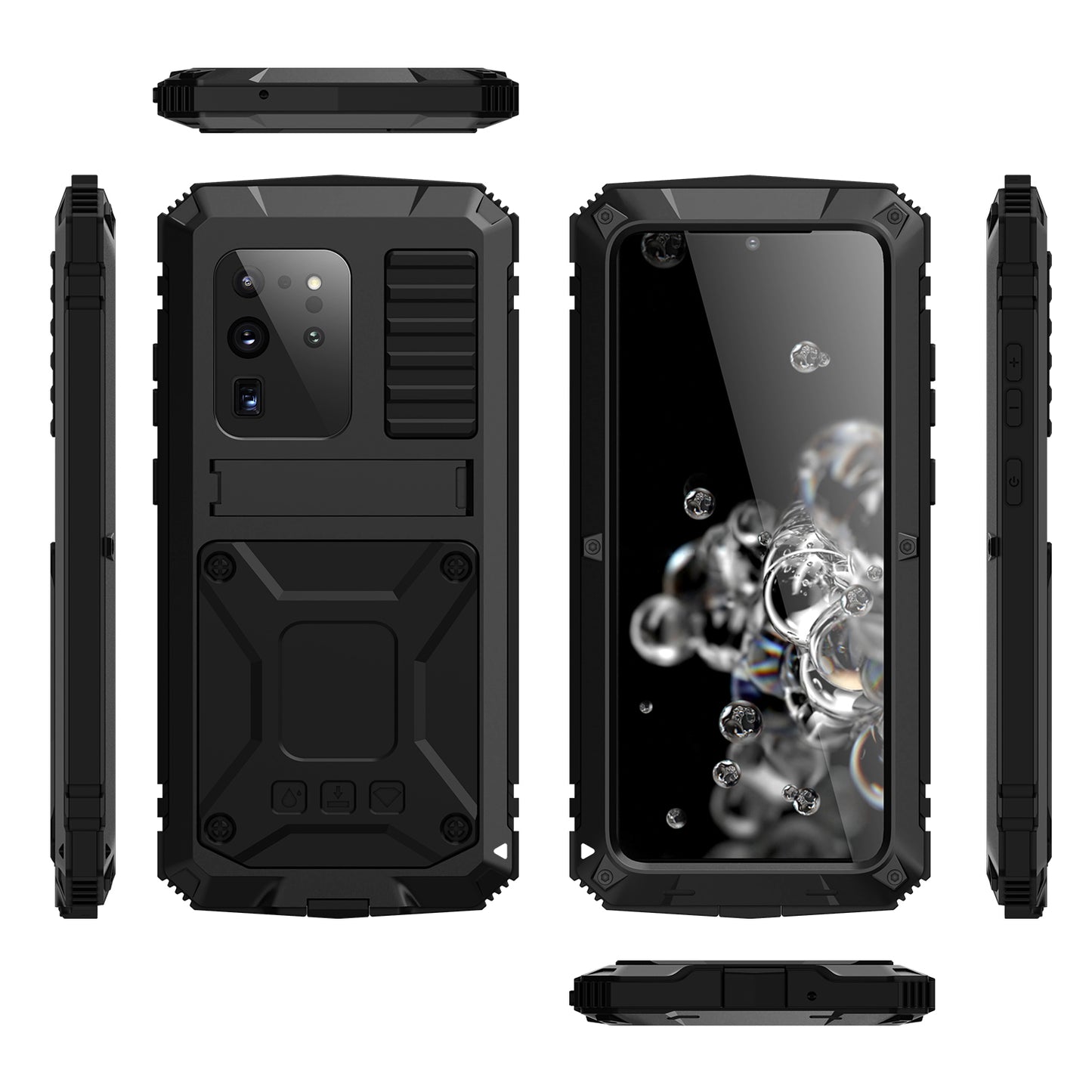 Luxury Samsung Galaxy S20 Plus Heavy Duty Case S20 Ultra Military Grade Rugged Armor Shockproof 360 Full Cover Camera Protection