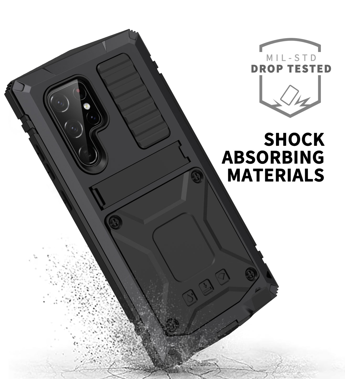 Luxury Samsung Galaxy S22 Ultra Heavy Duty Case S22 Plus Military Grade Rugged Armor Shockproof 360 Full Tough Cover Camera Protection